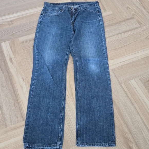 Levi's Classic Straight Blue Jeans 32x34 - Picture 4 of 4